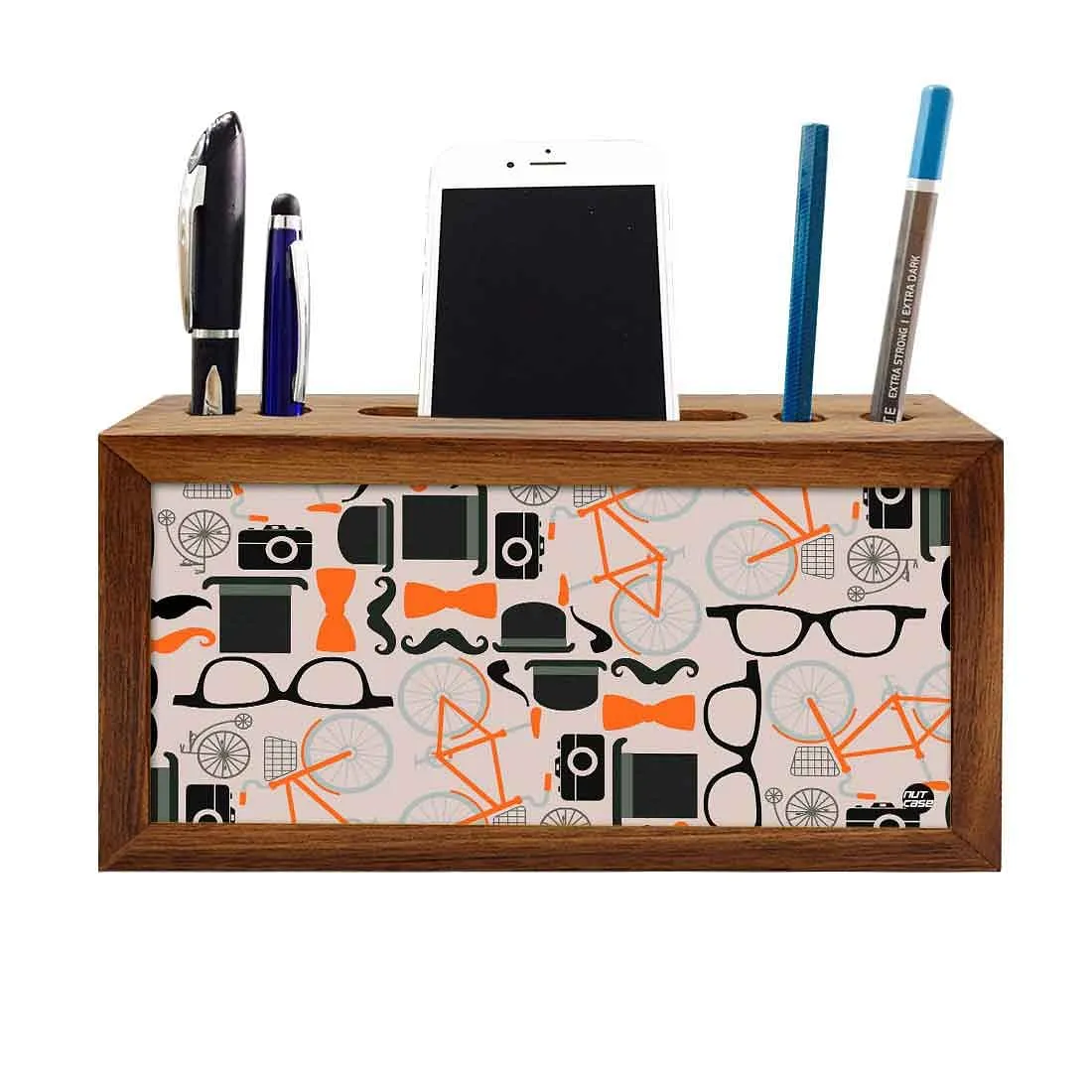 Pen Mobile Stand Holder Desk Organizer - Hipster Attitude