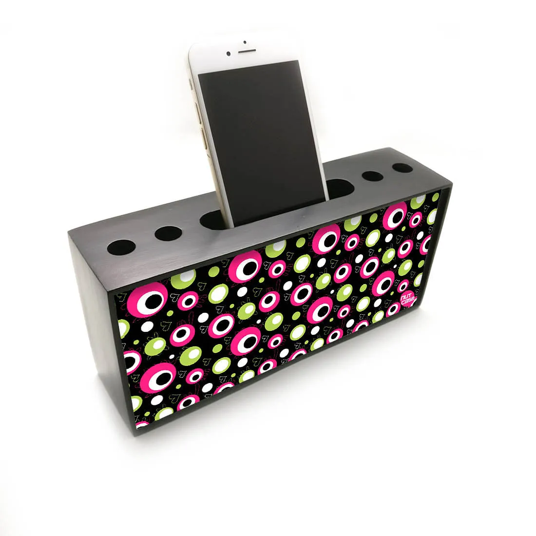 Pen Mobile Stand Holder Desk Organizer - PINK & GREEN