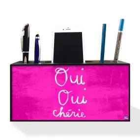 Pen Mobile Stand Holder Desk Organizer - Qui Pink