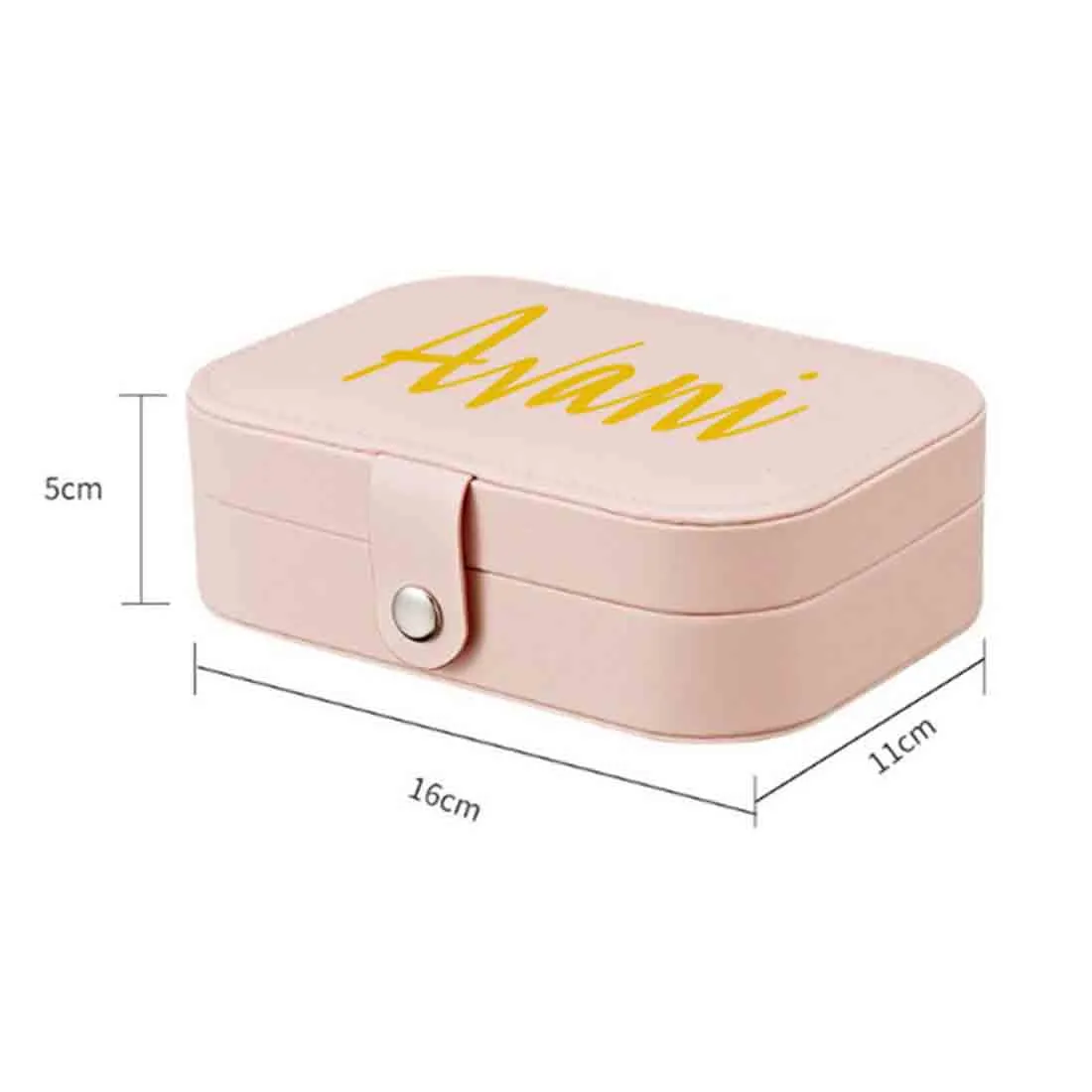 Personalised jewellery Box Organizer for Travel Storage Case for Rings Earrings and Pendants