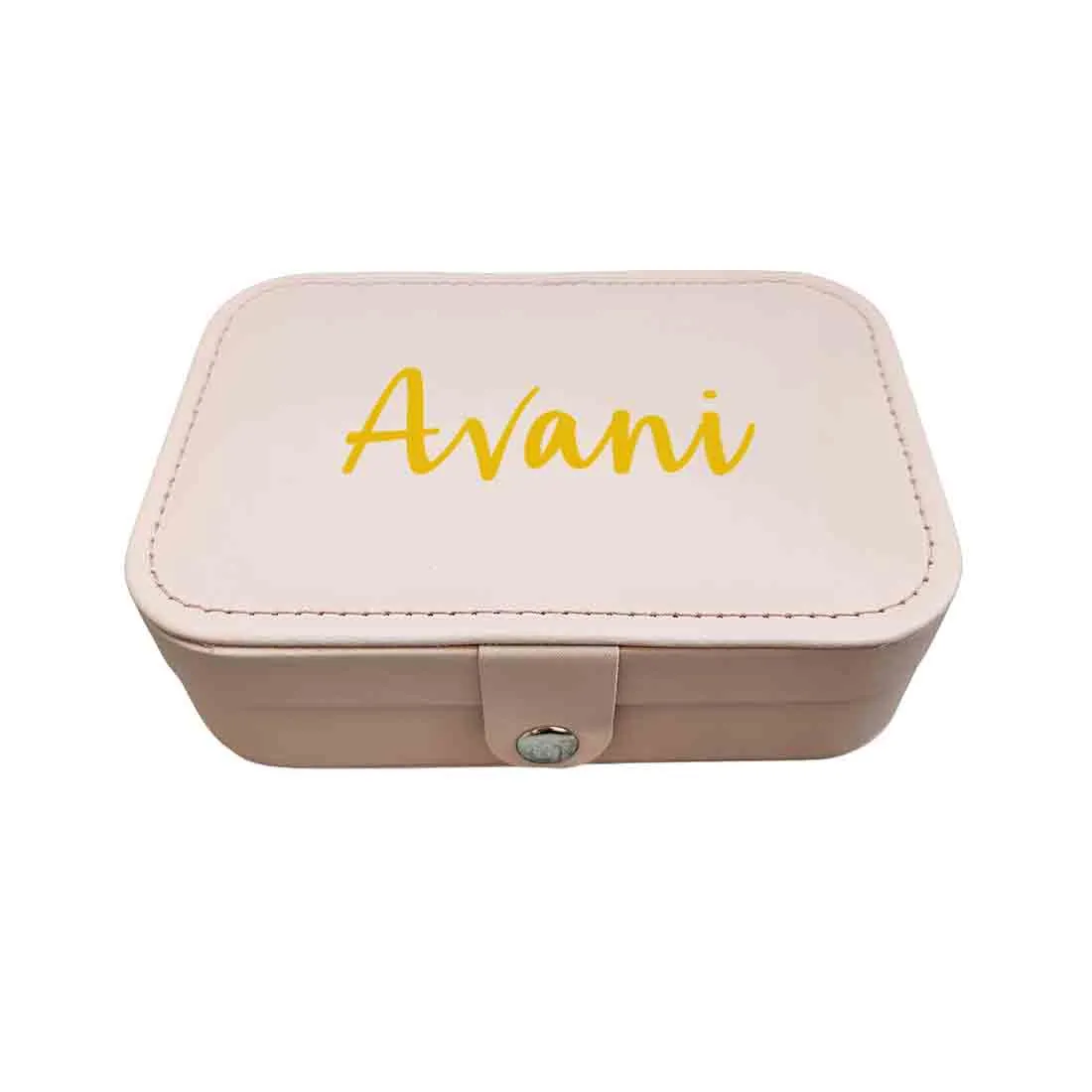 Personalised jewellery Box Organizer for Travel Storage Case for Rings Earrings and Pendants