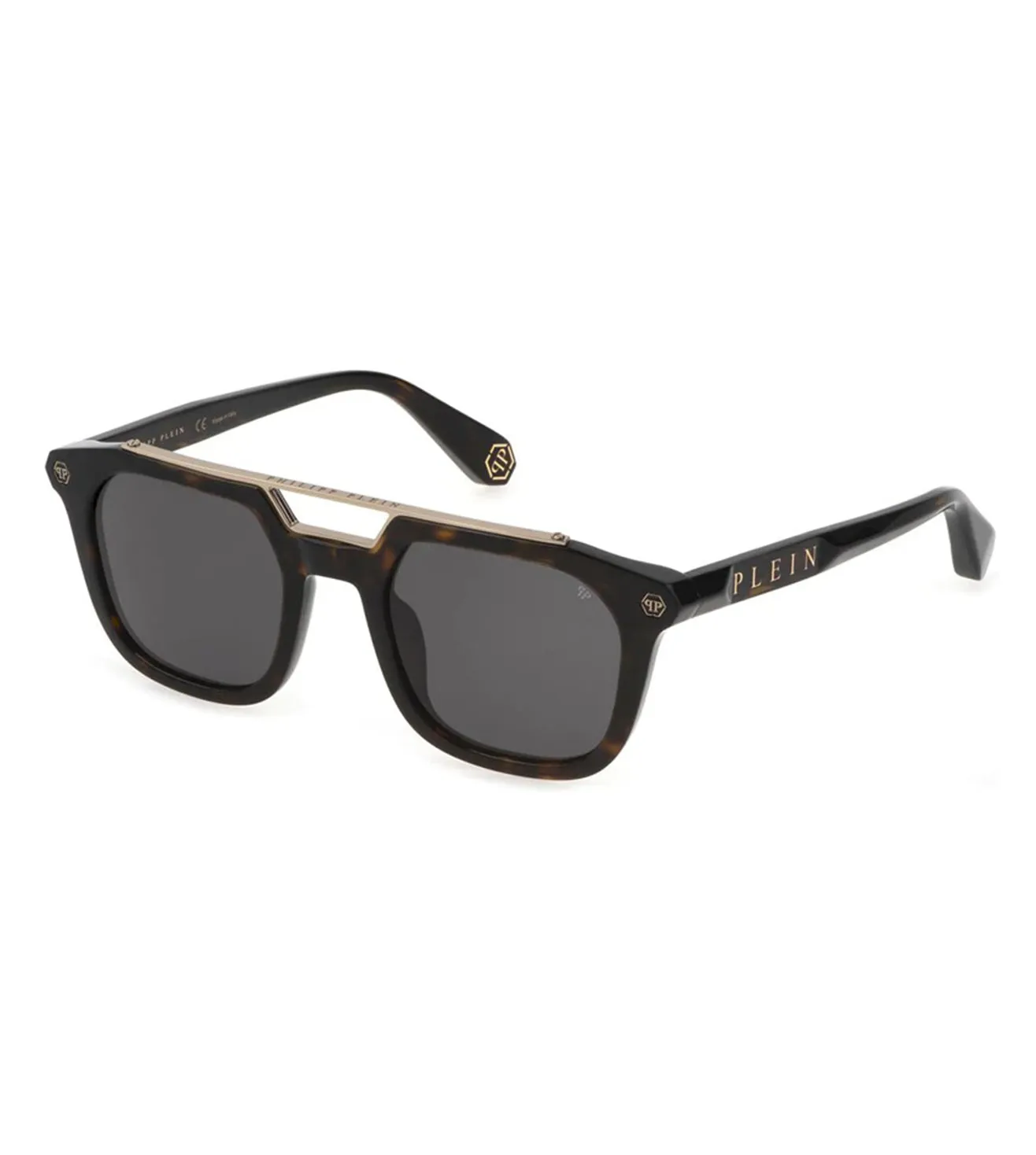 Philipp Plein Unisex Grey Square Sunglasses