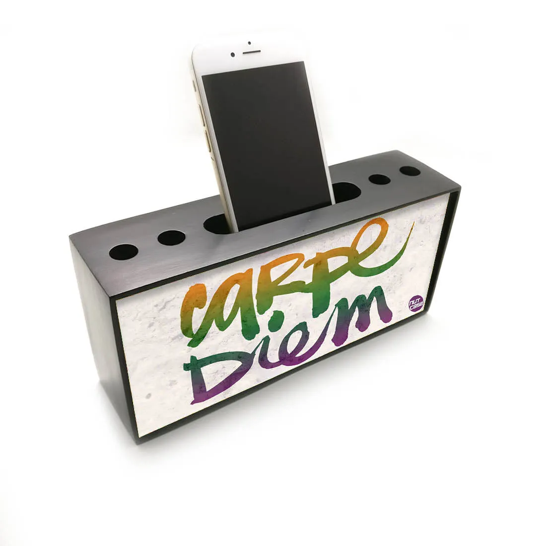 Phone and Pen Stand Holder Desk Organizer for Office - Carpe Diem