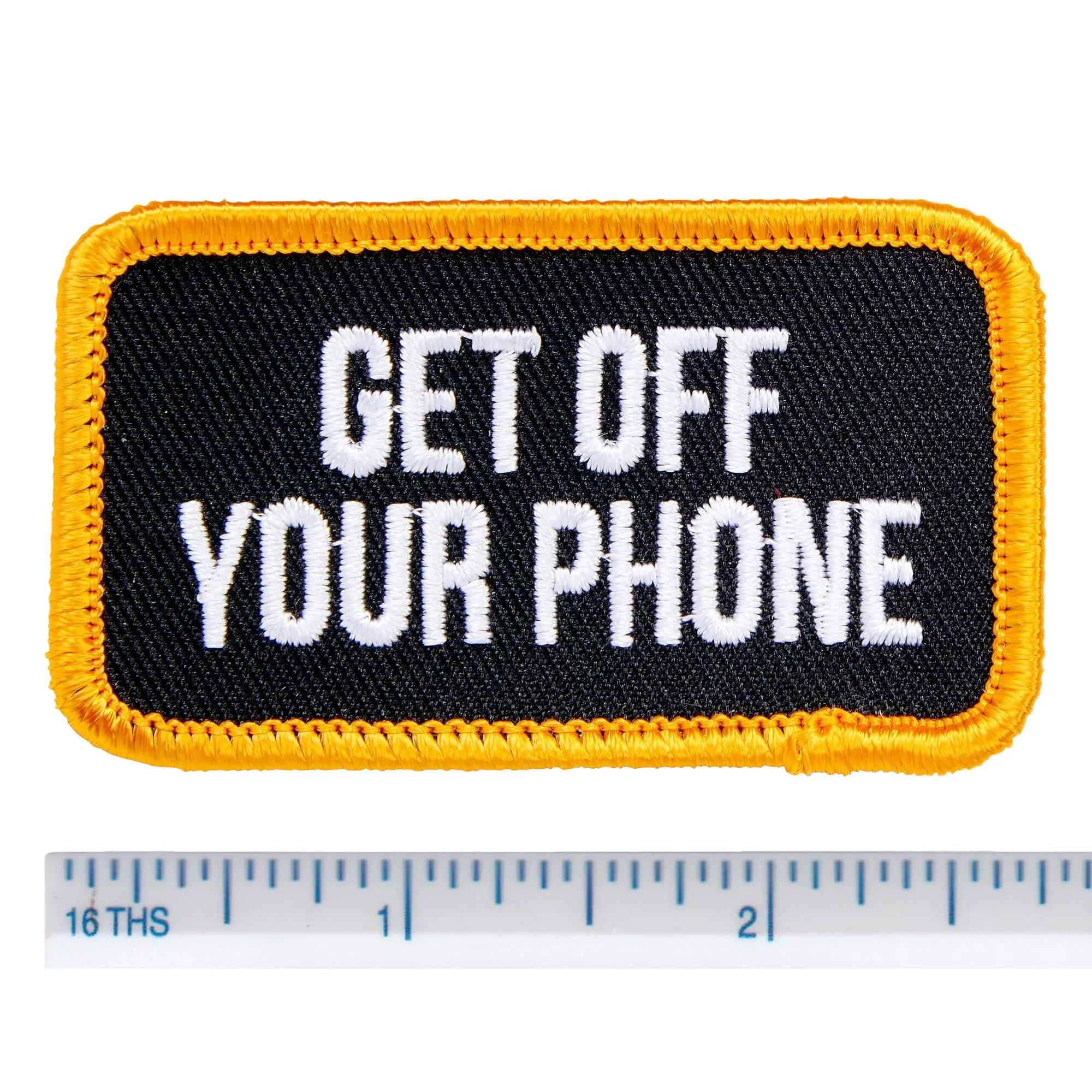 Phone Patch - Black/White/Orange