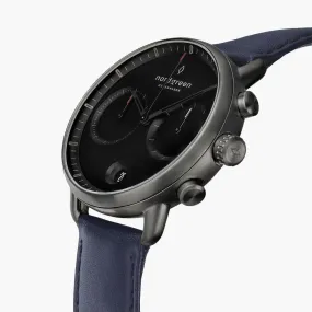 Pioneer | Black Dial - Navy Vegan Leather