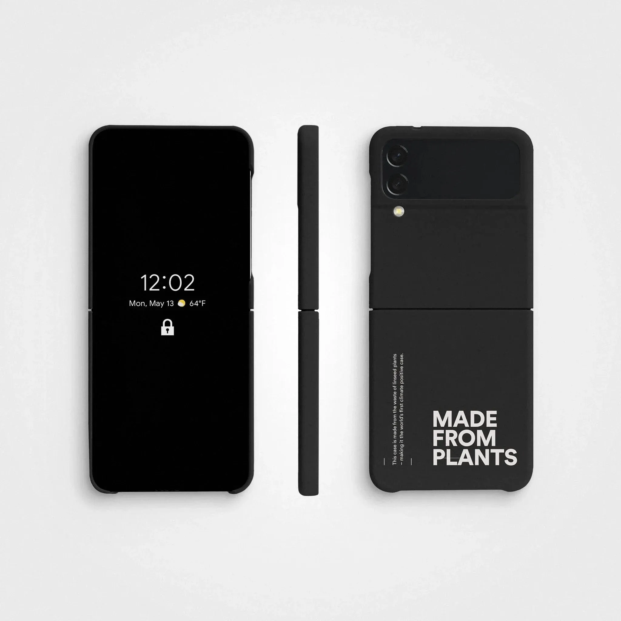 Plant-based phone case, charcoal black | Made from plants