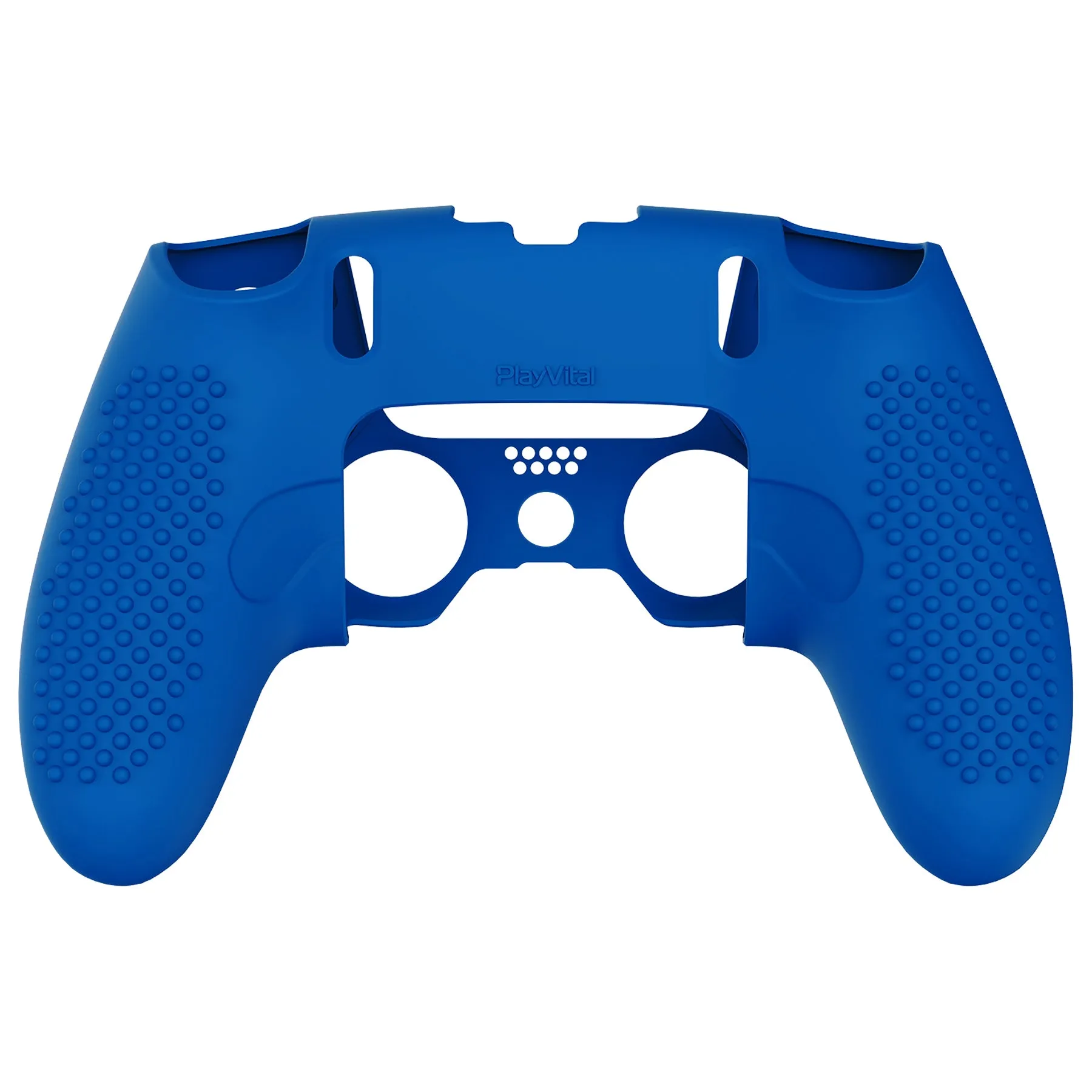 PlayVital 3D Studded Edition Anti-Slip Silicone Cover Case for ps5 Edge Controller, Soft Rubber Protector Skin for ps5 Edge Wireless Controller with 6 Thumb Grip Caps - Blue - ETPFP009