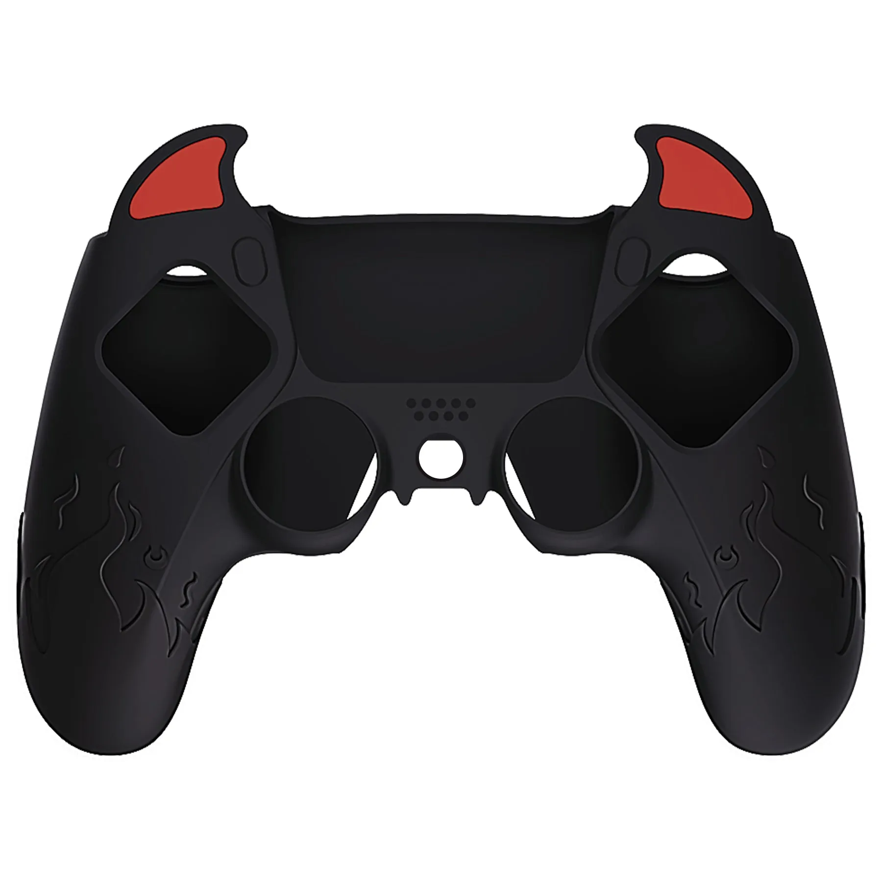 PlayVital Cute Demon Controller Silicone Case Compatible With PS5 Controller - Black - DEPFP001