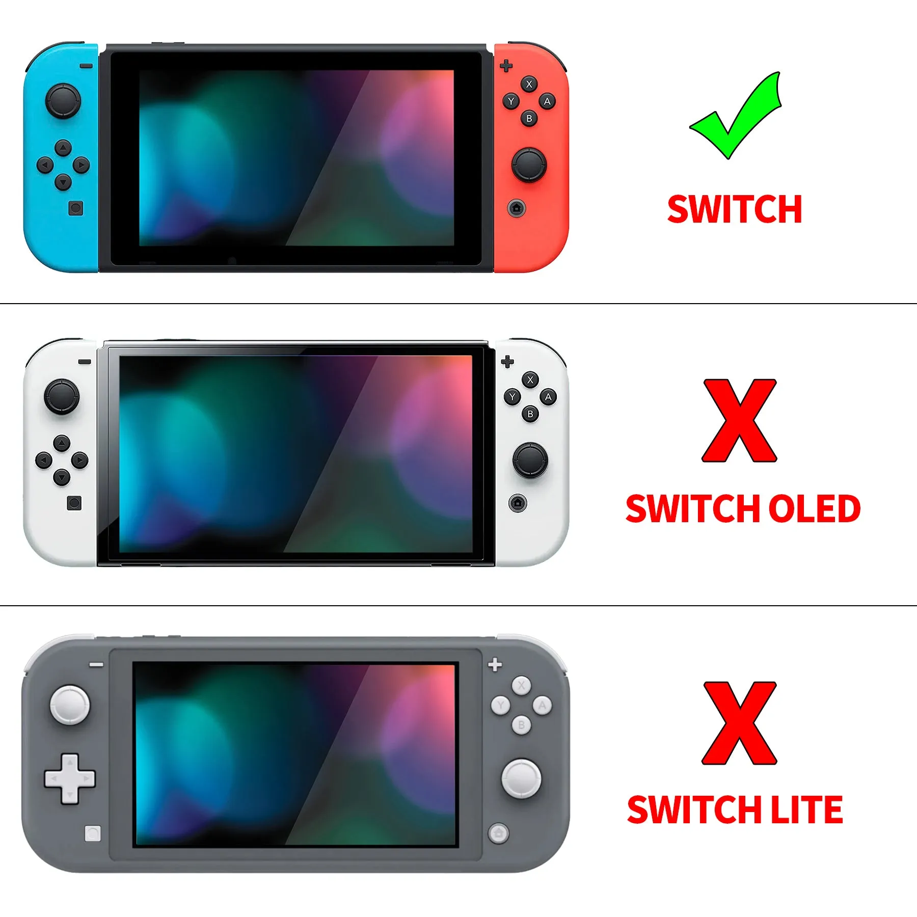 PlayVital Gradient Translucent Bluebell Cover for NS Switch Console, NS Joycon Handheld Controller Separable Protector Hard Shell, Customized Dockable Protective Case for NS Switch - NTP347V2