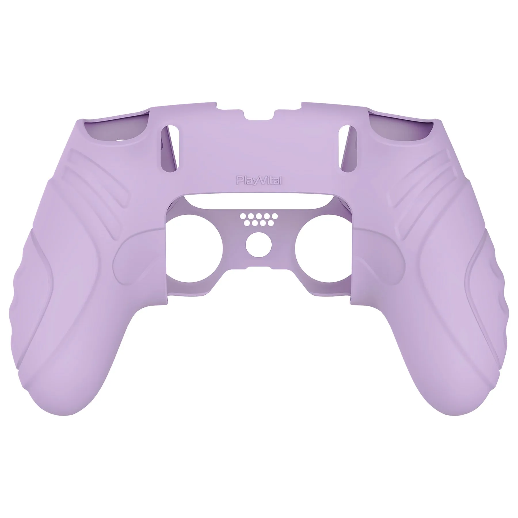 PlayVital Guardian Edition Anti-Slip Ergonomic Silicone Cover Case for ps5 Edge Controller, Soft Rubber Protector Skin for ps5 Edge Wireless Controller with Thumb Grip Caps - Mauve Purple - EHPFP005