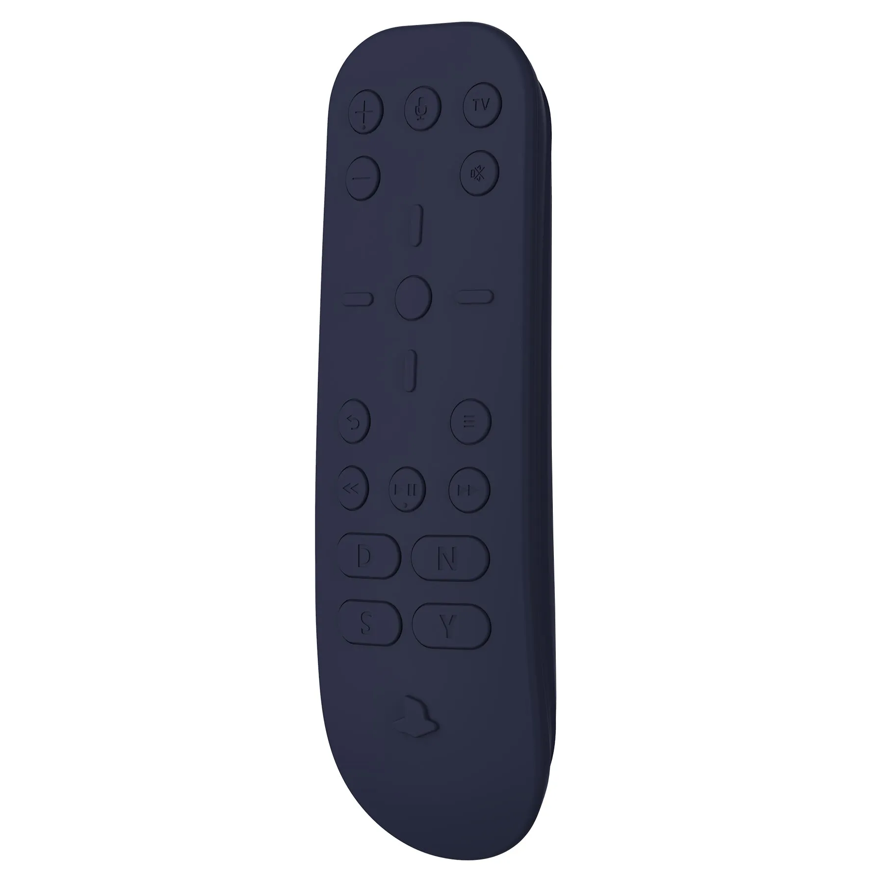 PlayVital Midnight Blue Silicone Protective Remote Case for PS5 Media Remote Cover, Ergonomic Design Full Body Protector Skin for PS5 Remote Control - PFPJ038