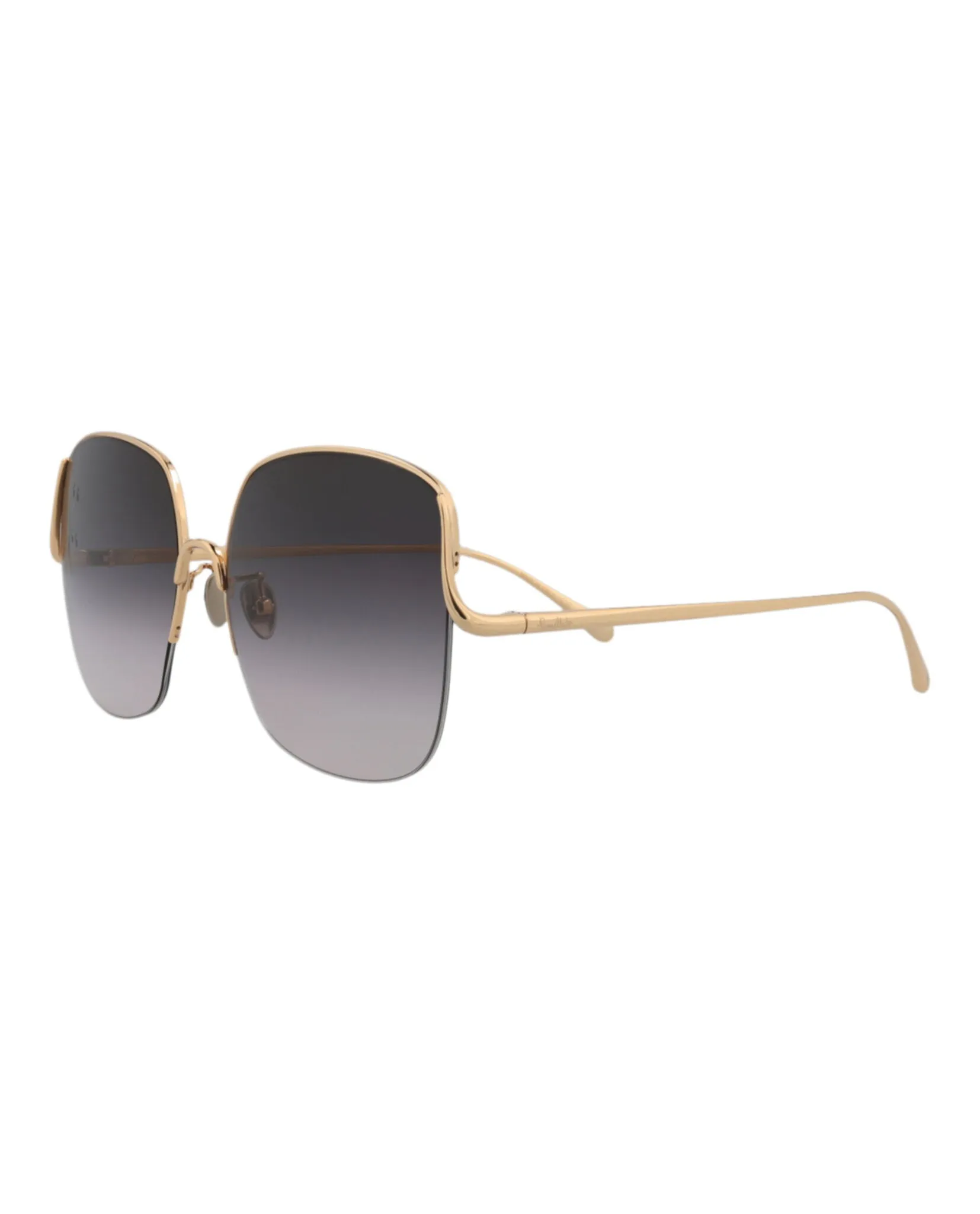 Pomellato Square-Frame Metal Sunglasses, style # PM0122S-30014240001