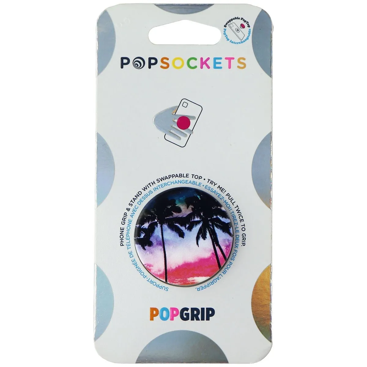 PopSocket PopGrip Swappable Phone Grip and Stand - Beach Trip