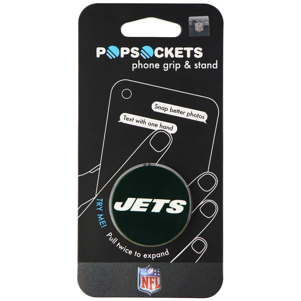 PopSockets Collapsible Grip & Stand for Phones/Tablets - NFL New York Jets Logo