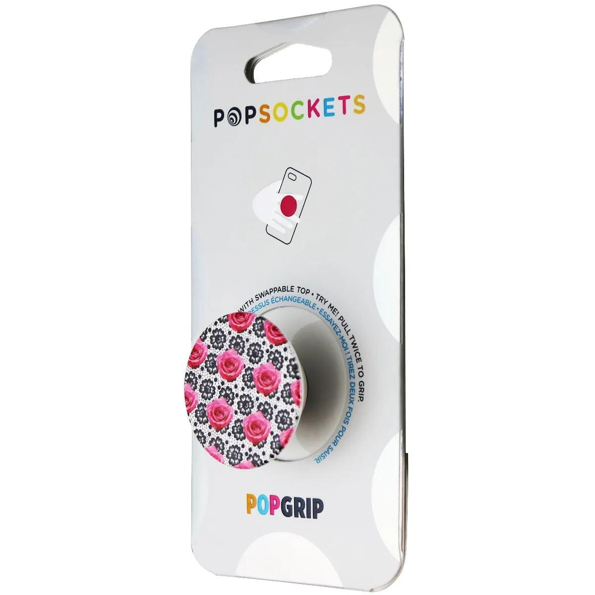 PopSockets PopGrip Expanding Stand and Grip with Swappable Top - Boudoir Rose