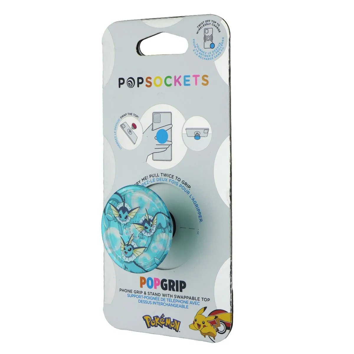 PopSockets PopGrip Swappable Grip & Stand - Vaporeon Bubbles