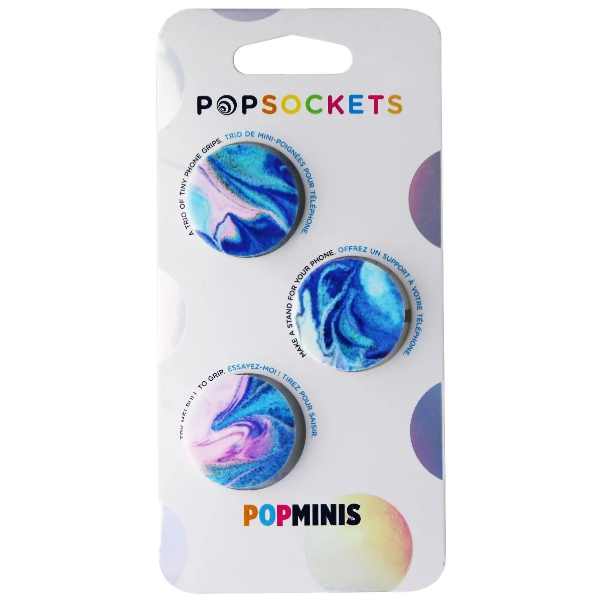 PopSockets PopMinis Grip Holder for Phones & Tablets - Nucolor Bombs (Pack of 3)