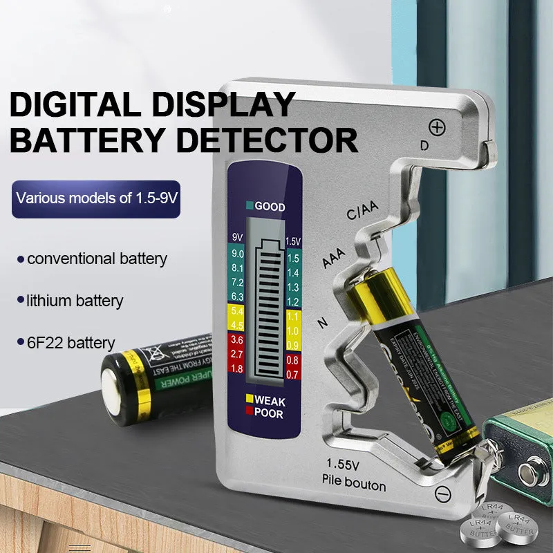 Portable Universal LCD Digital Battery Tester: AA-AAA-9V-1.5V