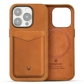 Protective Leather Wallet Case For Iphone 13 Pro With Magsafe - Vintage Brown