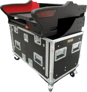 ProX XZF-AH-C2500 D 2U For Allen and Heath DLive C2500 Flip-Ready Hydraulic Console Easy Retracting Lifting 2U Rack Space Detachable Case by ZCASE