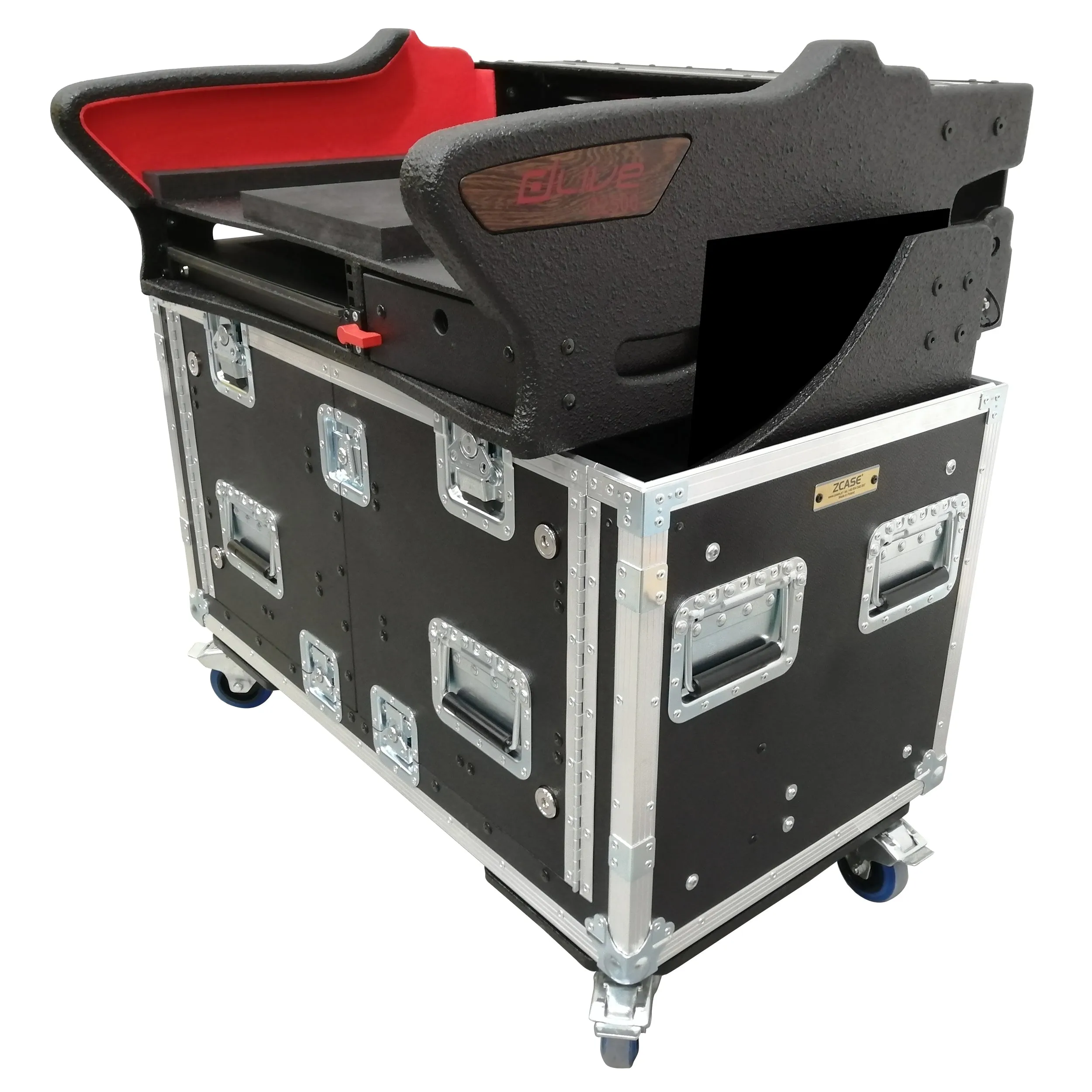 ProX XZF-AHC2500 Flip-Ready Easy Retracting Hydraulic Lift Case for Allen and Heath DLive C2500 Console by ZCase®