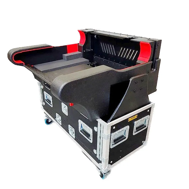 ProX XZF-MID-PRO 2C D1U For MIDAS PRO2 C Flip-Ready Hydraulic Console Easy Retracting Lifting 1U Rack Space Detachable Case by ZCASE