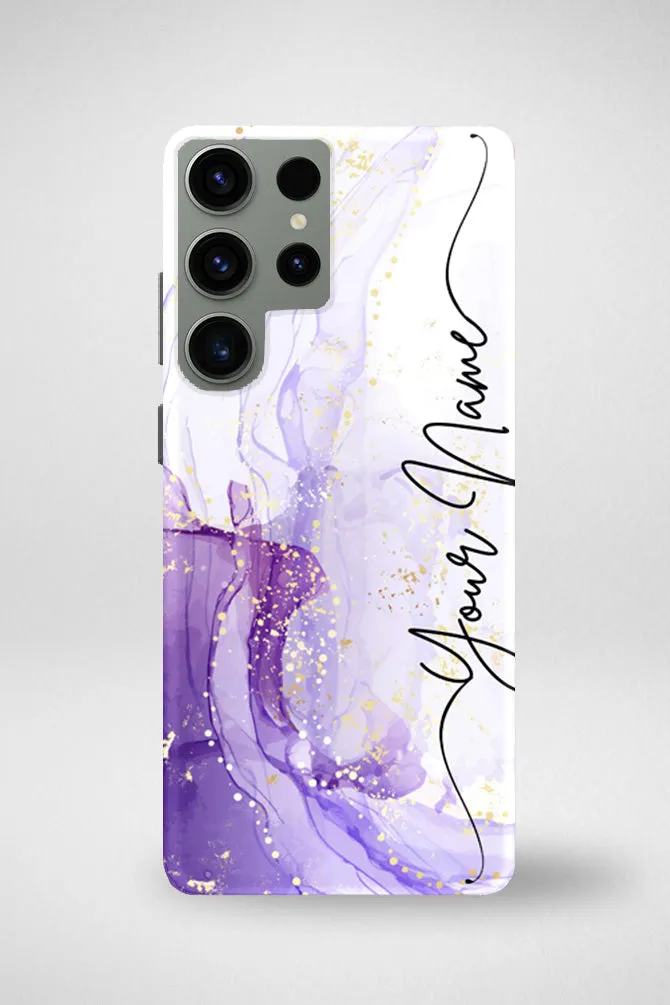 Purple Marble Customized Hard Mobile Case - iPhone, Samsung, OnePlus & Xiaomi