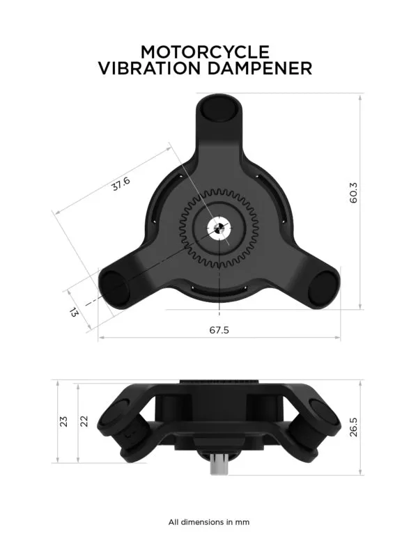 Quad Lock Motorcycle Vibration Dampener