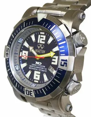 Reactor Poseidon Limited Edition Titanium Automatic - Metallic Blue Dial - Date