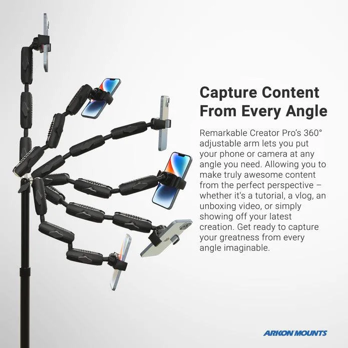 Remarkable Creator™ Pro Plus Mount w/Ring Light