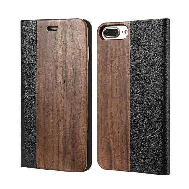 Retro Natural Real Bamboo Wood IPhone Cases