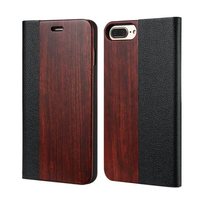 Retro Natural Real Bamboo Wood IPhone Cases