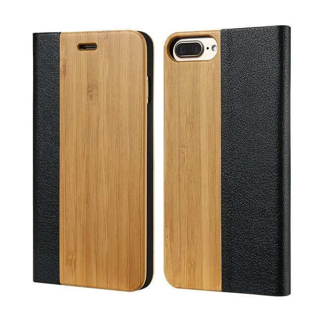 Retro Natural Real Bamboo Wood IPhone Cases