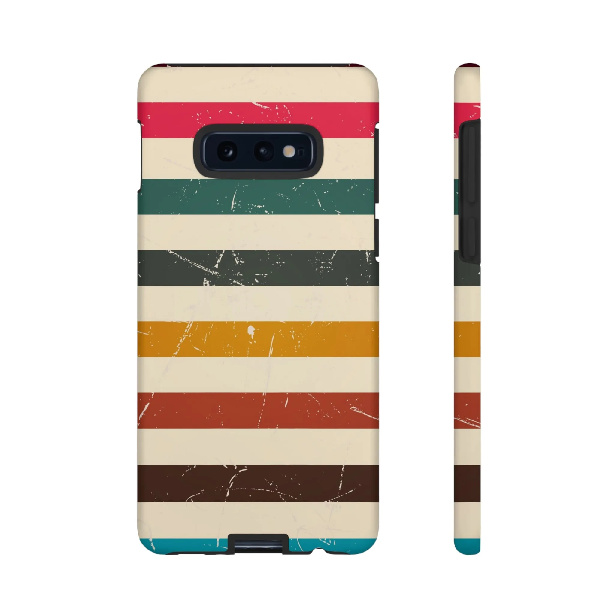 Retro stripes Iphone 14 13 12 Pro Case, Cute Aesthetic Tough Cases 11 8 Plus X XR XS Max Samsung Galaxy Google Pixel Phone Cover