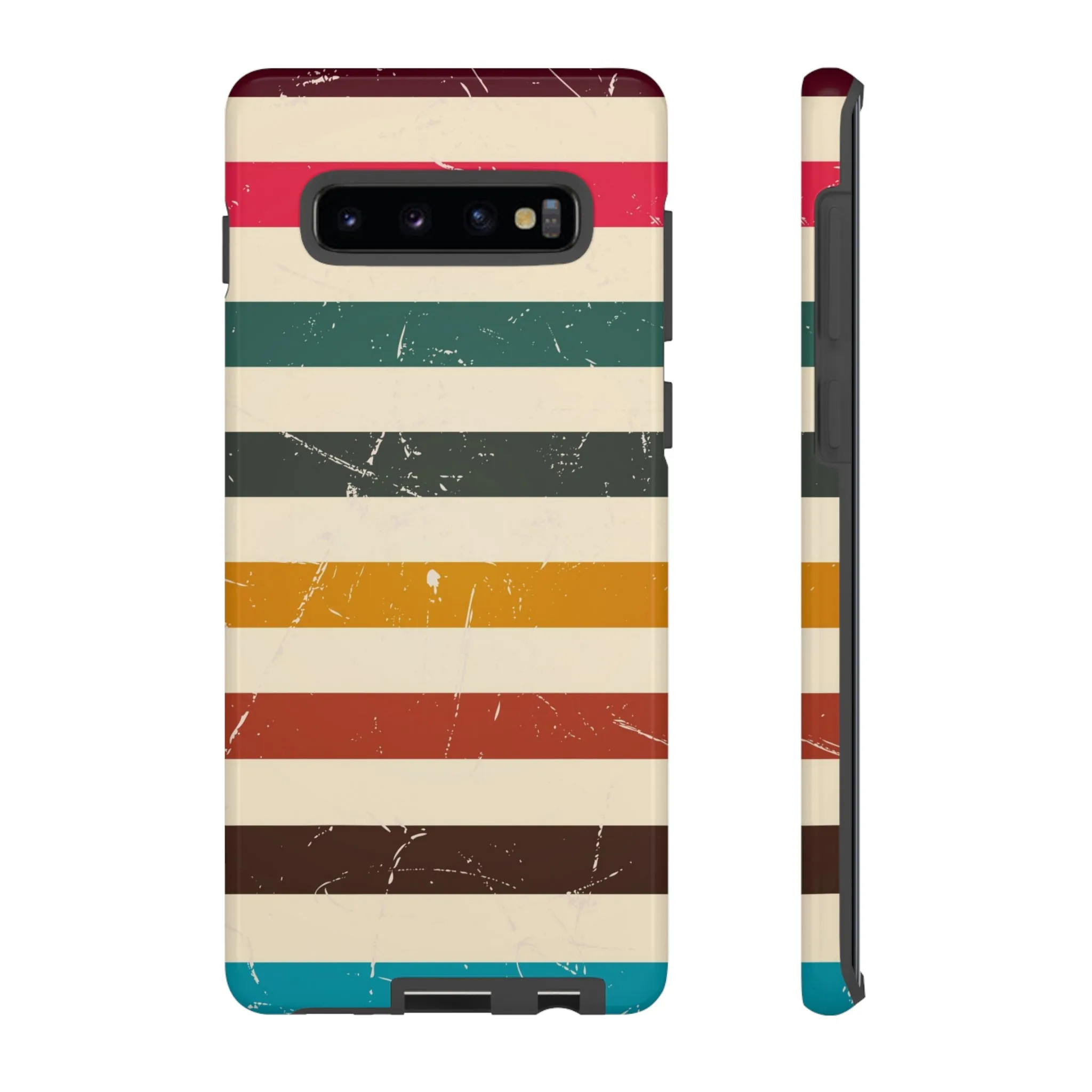 Retro stripes Iphone 14 13 12 Pro Case, Cute Aesthetic Tough Cases 11 8 Plus X XR XS Max Samsung Galaxy Google Pixel Phone Cover