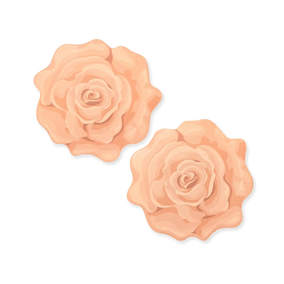 Reusable Nipple Covers - Tan Nude Rose