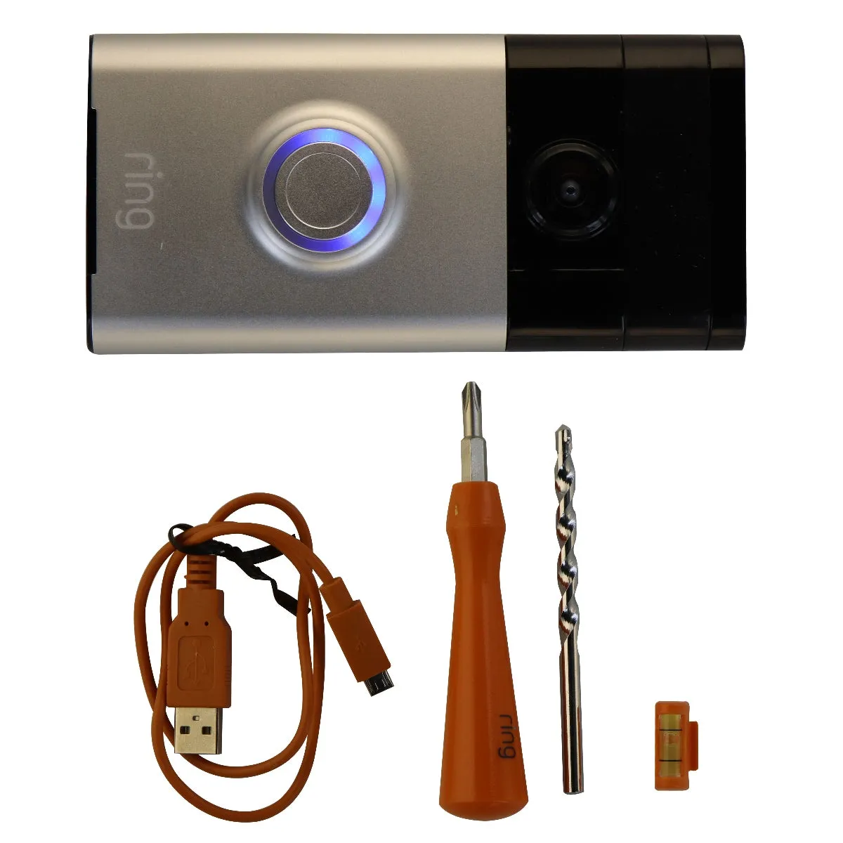 Ring Video Doorbell 720p Wi-Fi Security Camera - Satin Nickel