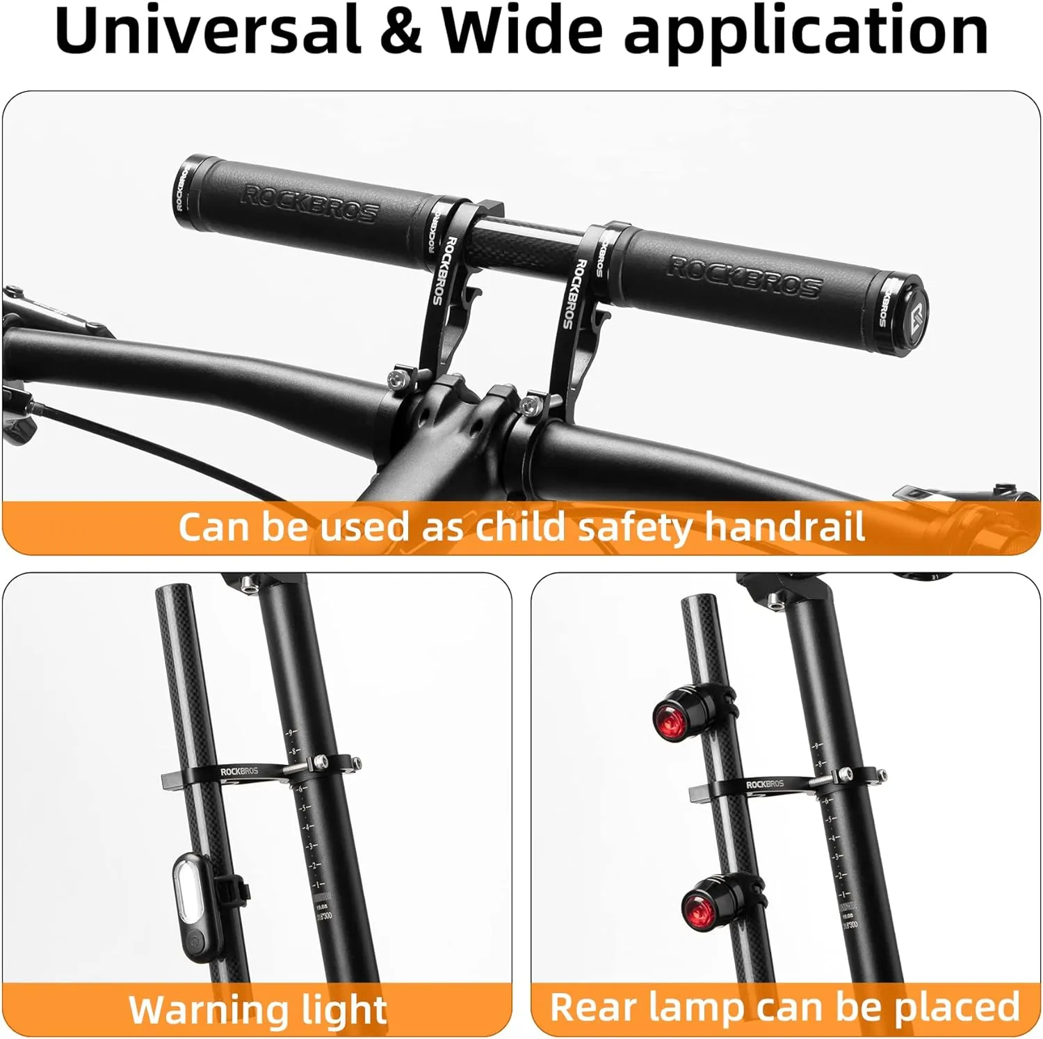 ROCKBROS Bike Handlebar Extender Double Lightweight Durable