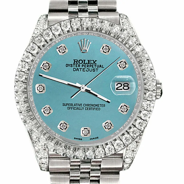 Rolex Datejust  Diamond Bezel/Lugs/Turquoise   TFJ-142508592