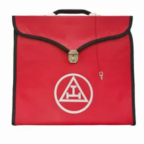 Royal Arch Chapter Apron Case - Red Leather MM, WM, Provincial