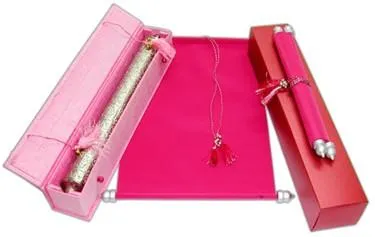 Royal Velvet Scroll Invitations in Colors. Case & Box Set 12 x 8.5"