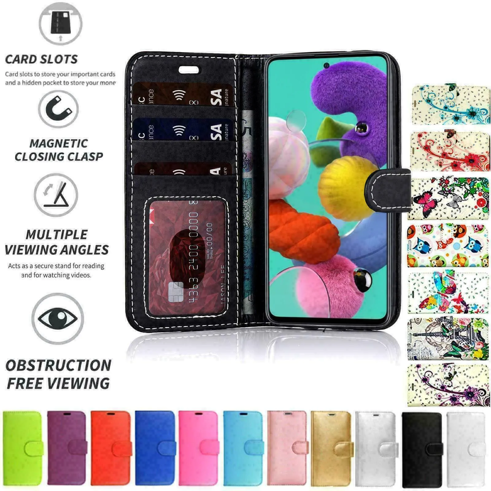 Samsung Galaxy A13 5G Flip Folio Book Wallet Case