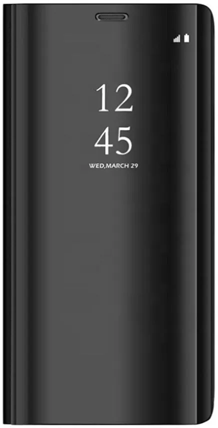 Samsung Galaxy A71 Clear View Wallet Case - Black