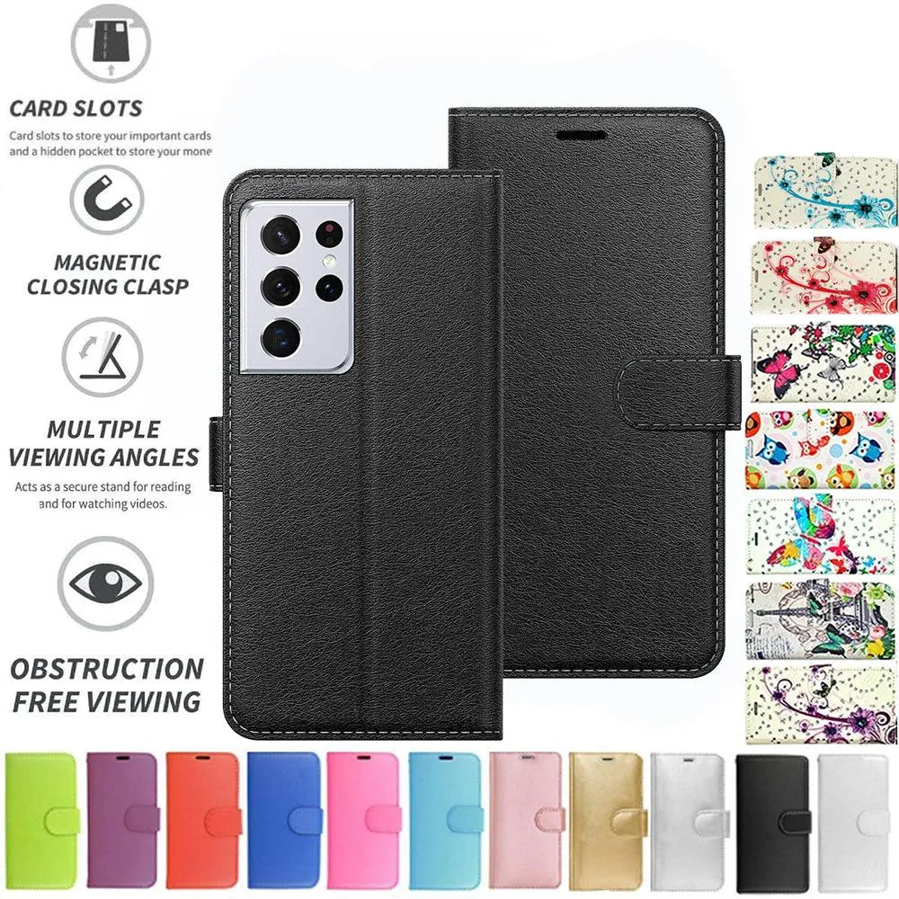 Samsung Galaxy S21 Ultra 5G Flip Folio Book Wallet Case