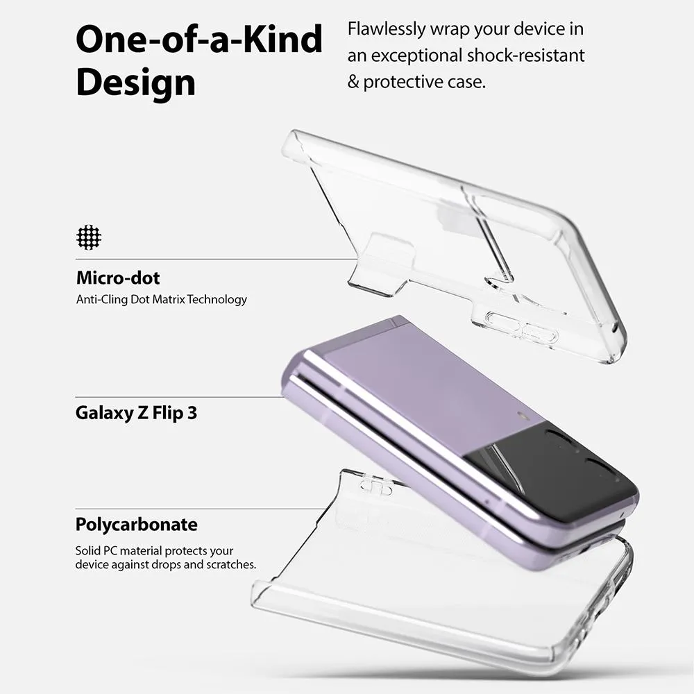 Samsung Galaxy Z Flip 3 Case Cover| Slim Series| Matte Clear