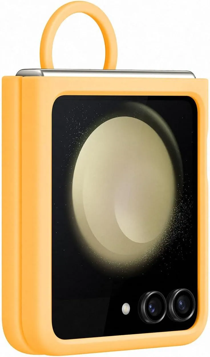 Samsung Galaxy Z Flip 5 Silicone Case with Ring Apricot - EF-PF731TOEGWW