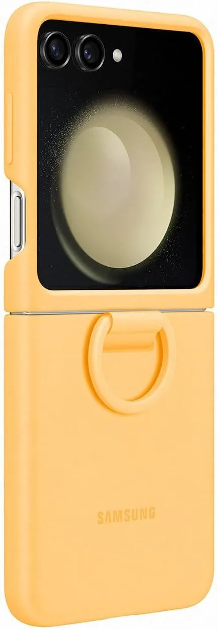 Samsung Galaxy Z Flip 5 Silicone Case with Ring Apricot - EF-PF731TOEGWW