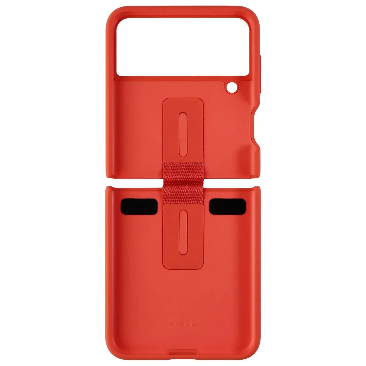 Samsung Silicone Protective Cover with Ring for Galaxy Z Flip3 5G - Coral