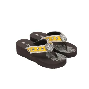 SE112-S001 Montana West Crystal Studs Flip Flops By Case (16 PAIRS/BOX)