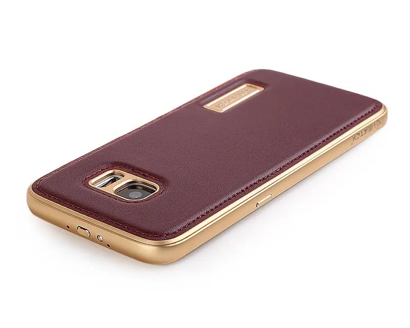 Seam Series Samsung Galaxy S7 Edge Genuine Leather Case